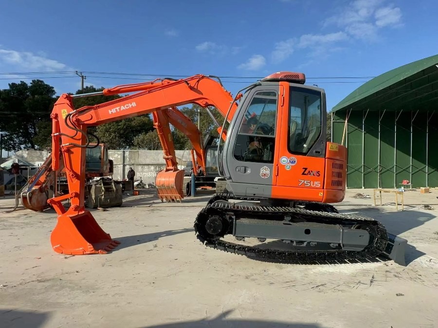 Japan Gebraucht Hitachi Bagger zum Verkauf Second Hand Mini ZX75US-A Jindongyu Maschinen