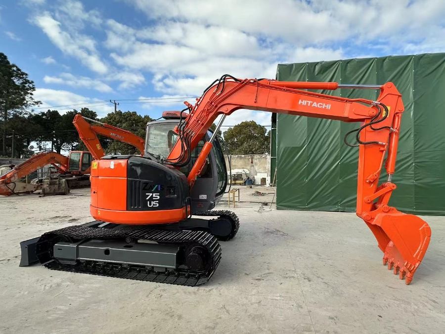 Japan Gebraucht Hitachi Bagger zum Verkauf Second Hand Mini ZX75US-A Jindongyu Maschinen