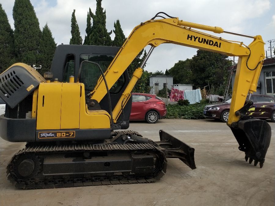 Korea Gebraucht Hyundai Bagger zum Verkauf Gebraucht R80-7 8 Tonnen Jindongyu Maschinen
